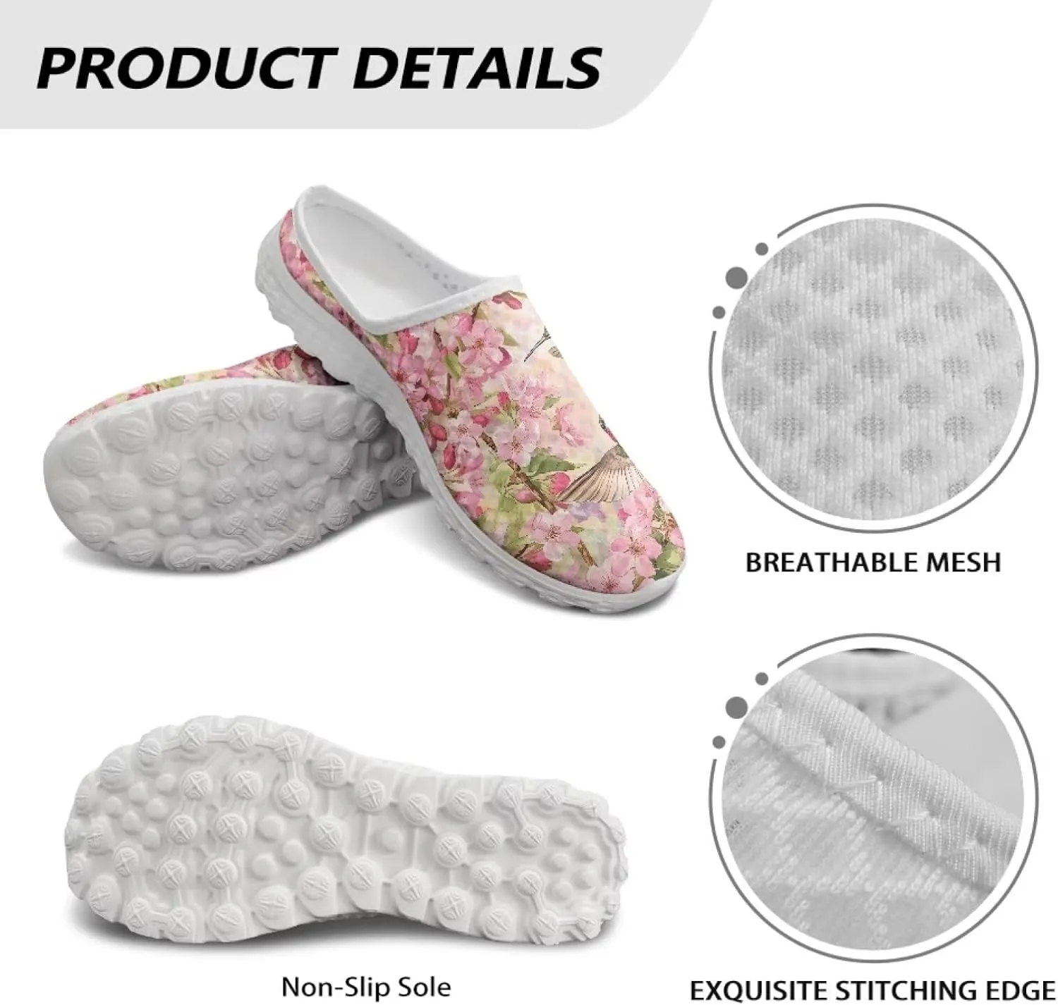Animal Print Mule Sneakers for Women Mesh Running Shoes Low Top Mesh Loafers for Indoor Outdoor
