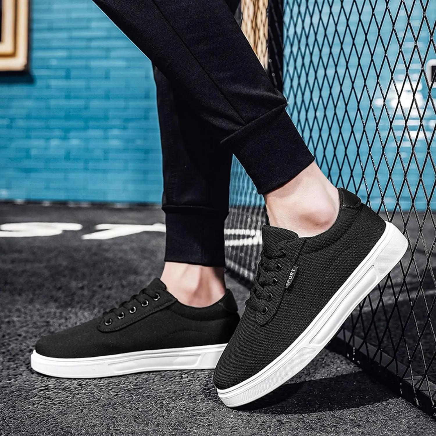 Arch Support Fitness Sneaker for Men Breathable and Light Outdoor Comfy Walking Shoe Athletic Fashion Sneakers