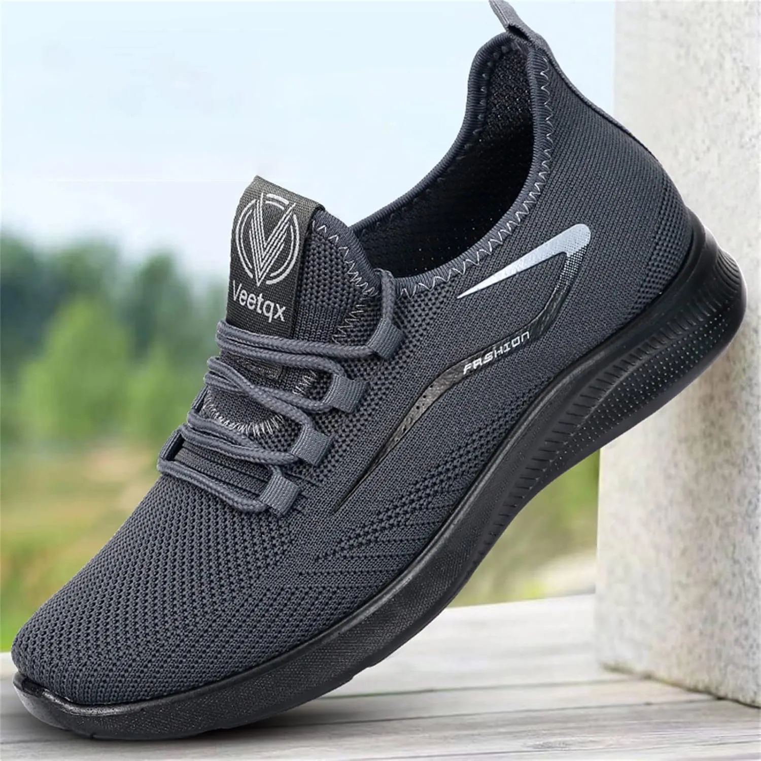 Arch Support Fitness Sneaker for Men Lightweight Breathable Slip on Running Shoe Arch Support Plantar Fasciitis