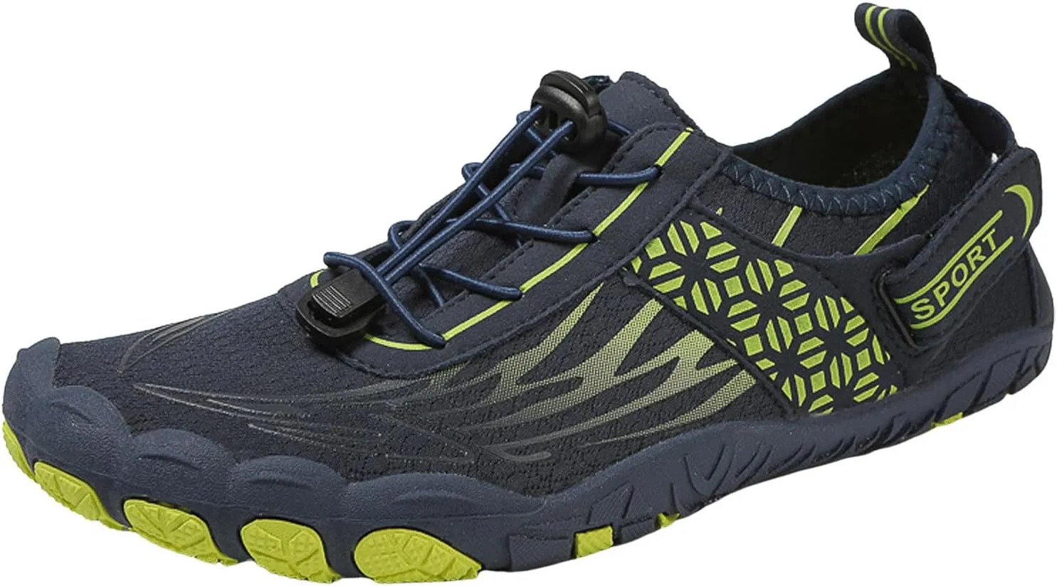 Arch Support Non Slip Minimalist Shoes for Men Breathable Elastic Fly Woven Mesh Sneaker Men's Recovery Shoes