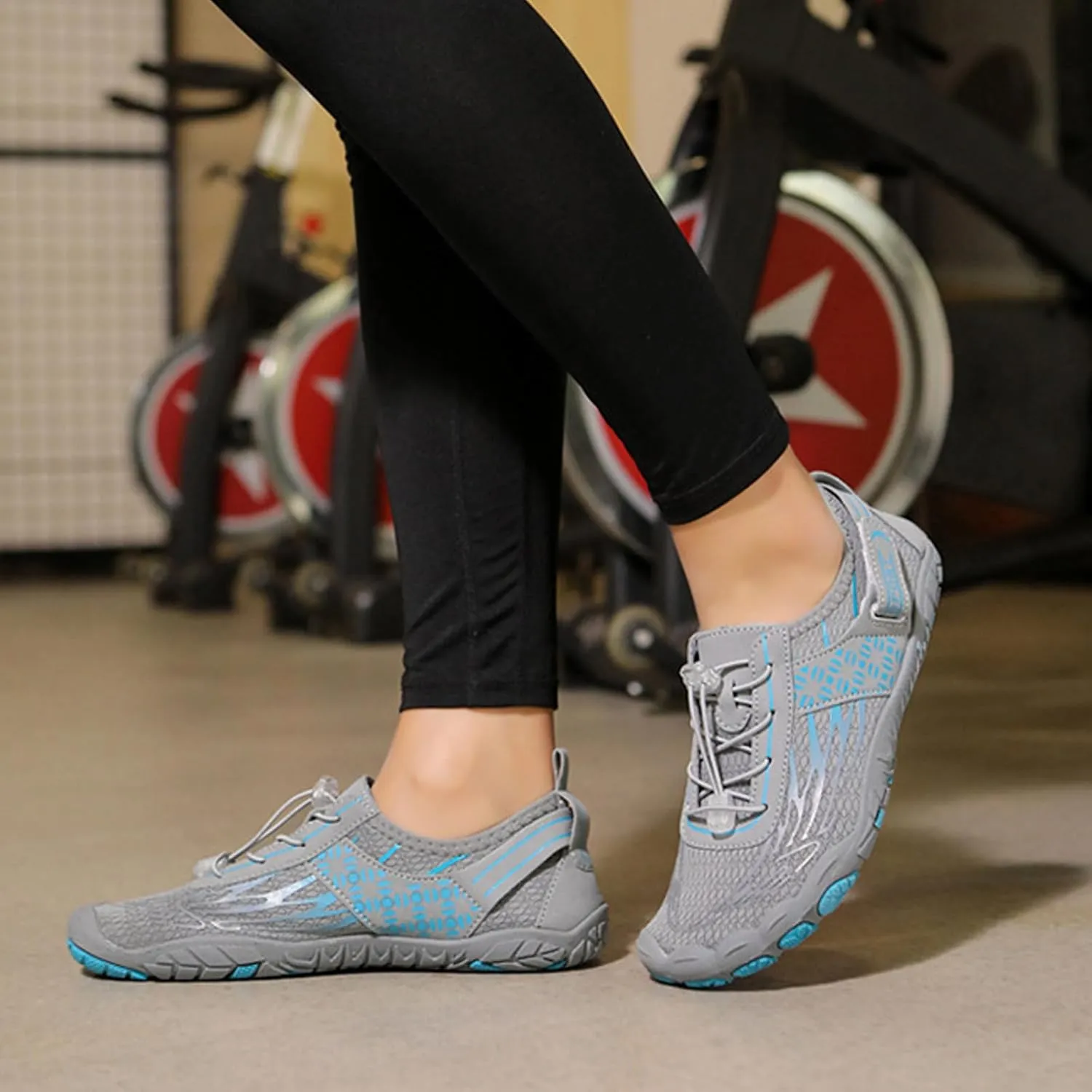 Arch Support Non Slip Minimalist Shoes for Men Breathable Elastic Fly Woven Mesh Sneaker Men's Recovery Shoes