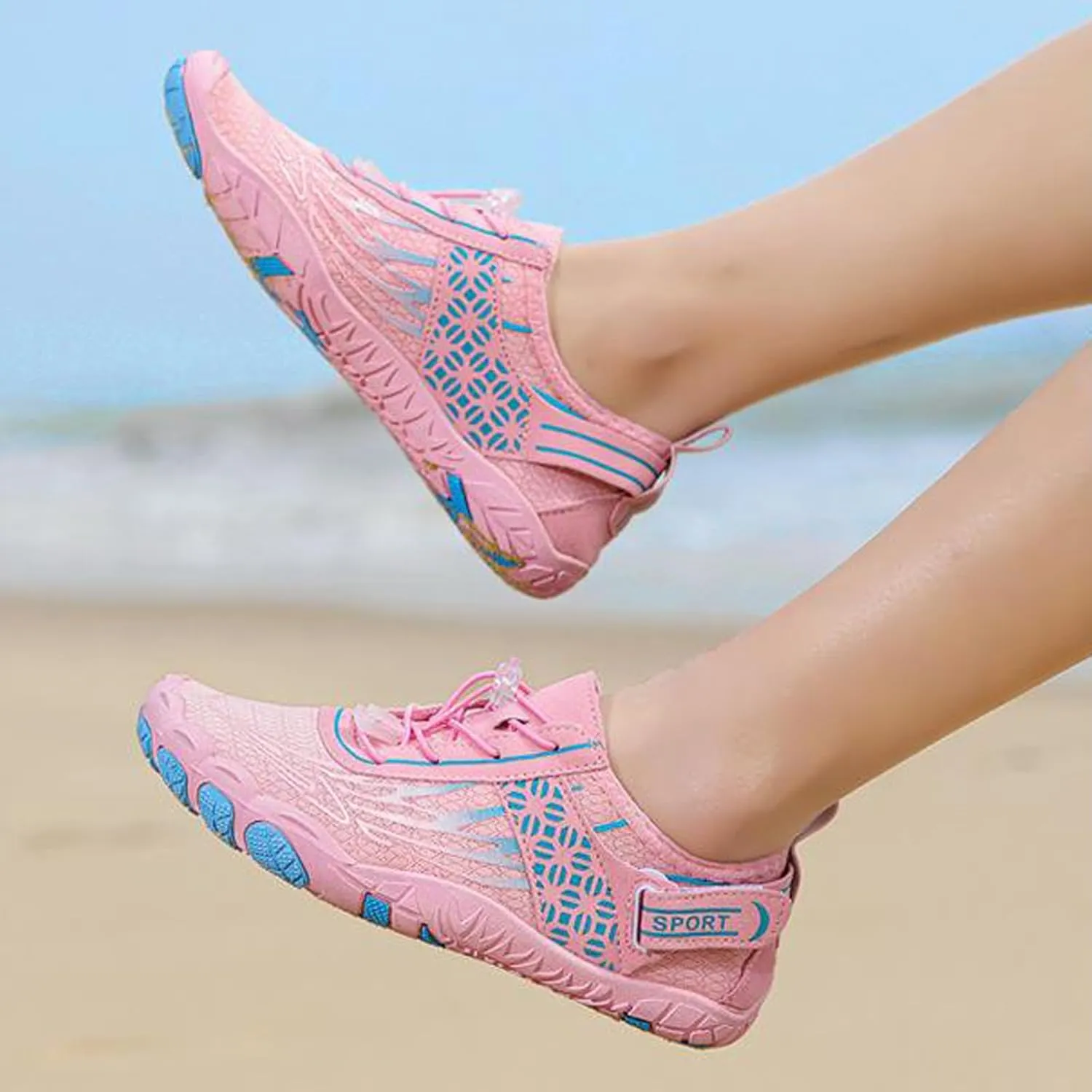 Arch Support Non Slip Minimalist Shoes for Men Breathable Elastic Fly Woven Mesh Sneaker Men's Recovery Shoes