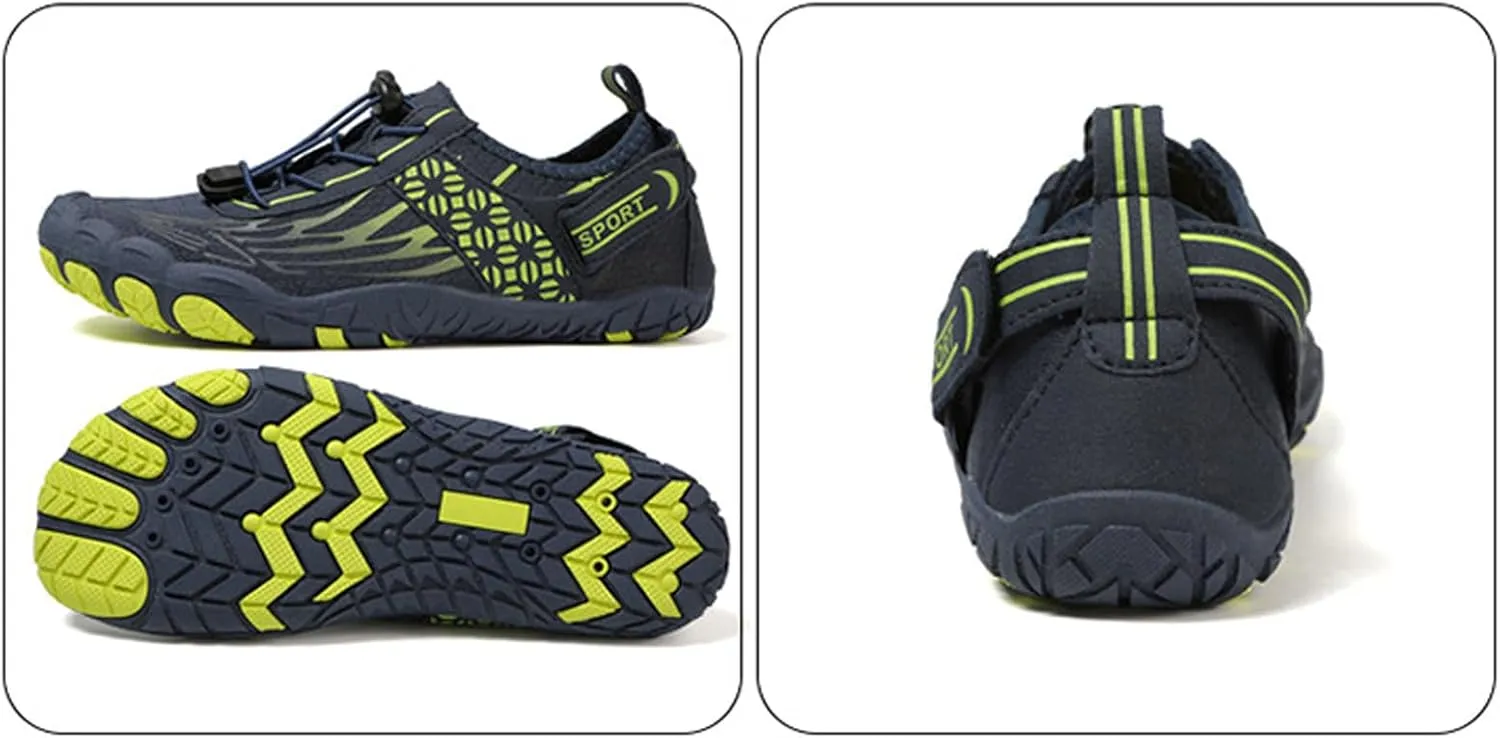 Arch Support Non Slip Minimalist Shoes for Men Breathable Elastic Fly Woven Mesh Sneaker Men's Recovery Shoes