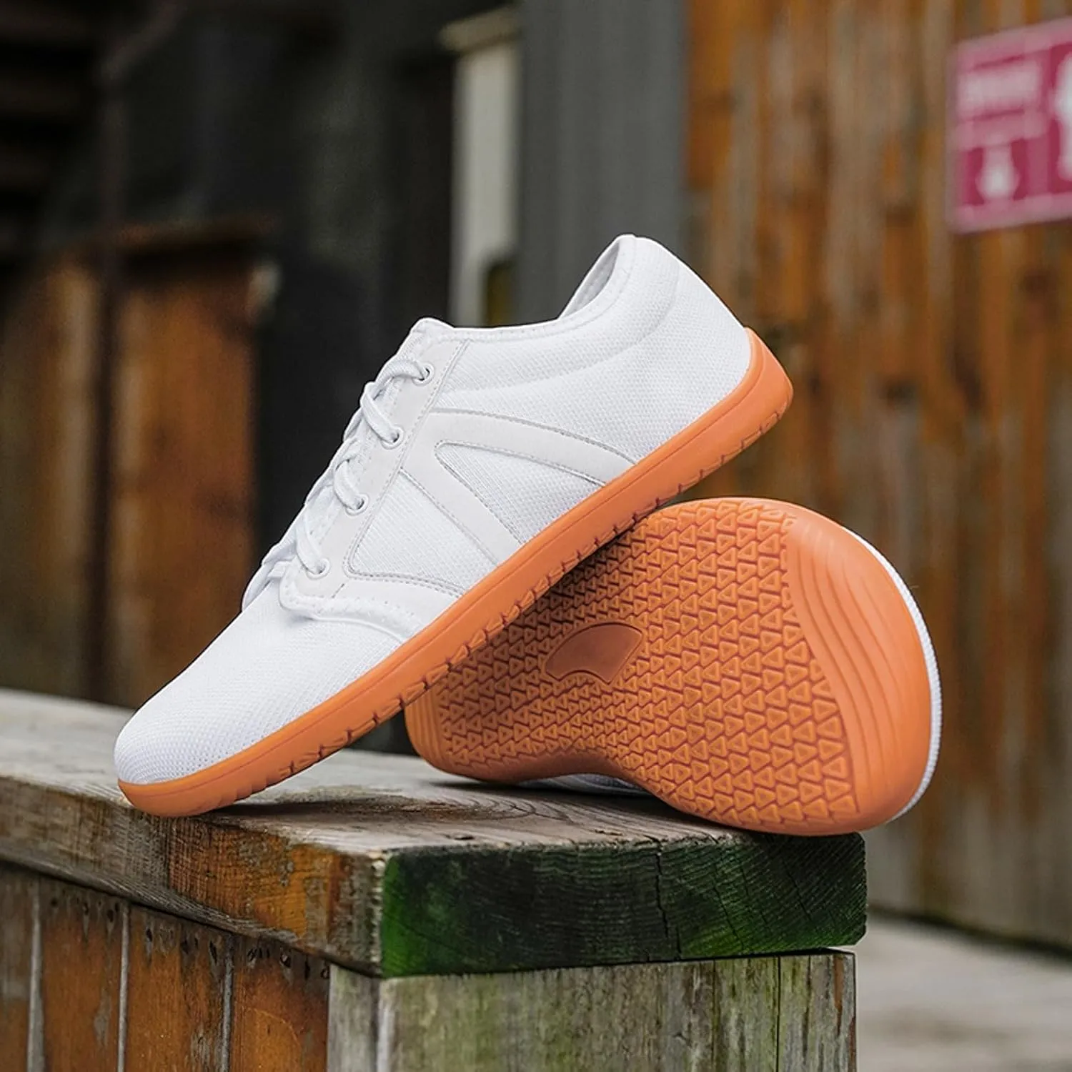 Arch Support Non Slip Minimalist Shoes for Men Breathable Elastic Fly Woven Mesh Sneaker Non Slip Walking Shoes