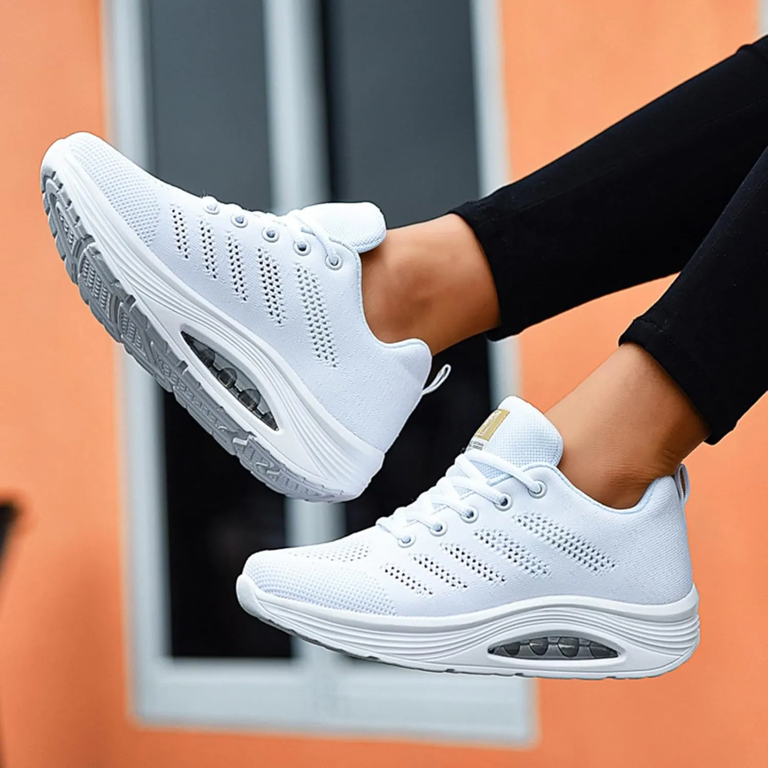 Arch Support Sneakers for Women Non Slip Comfortable Breathable Workout Gym Sports Shoes Mesh Orthopedic Shoe