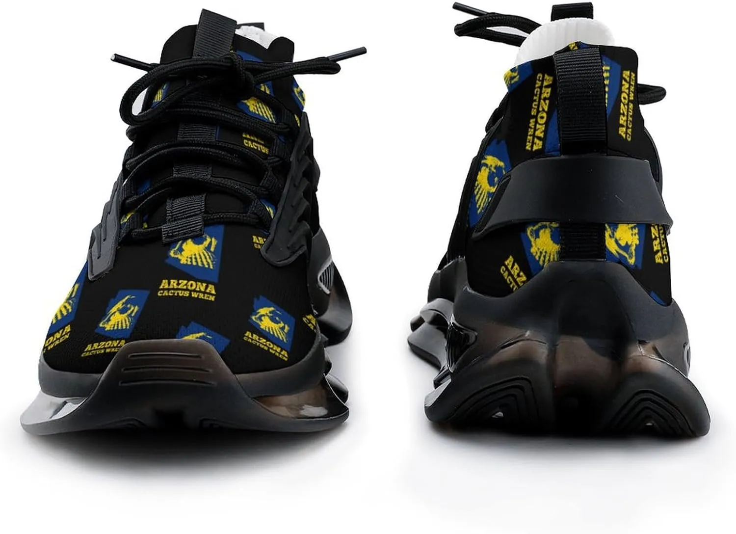 Arizona Cactus Wren Map Men's Running Shoes Lightweight Walking Shoe Breathable Sneaker