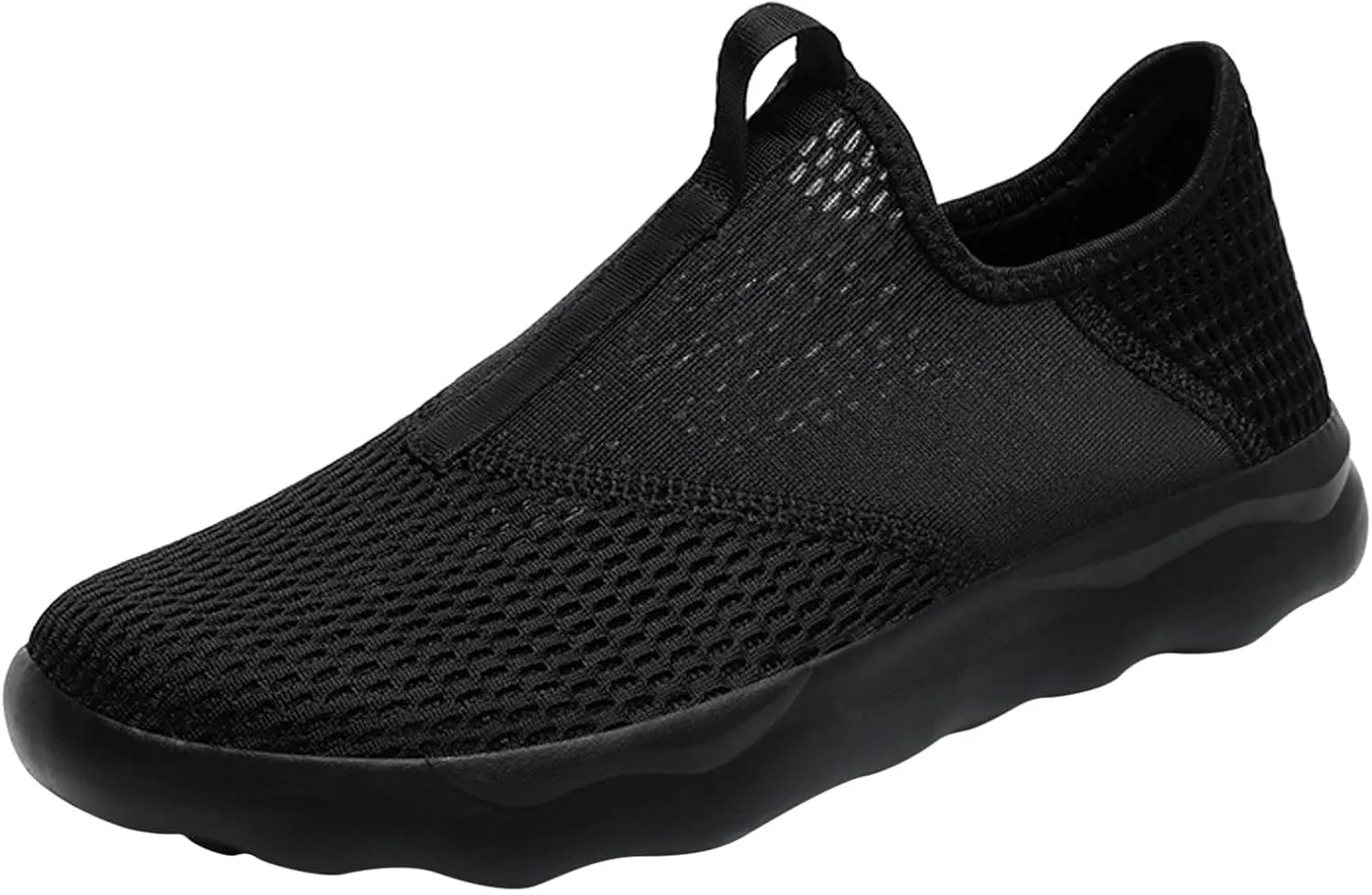 Athletic Fashion Sneakers for Men Lightweight Breathable Slip on Running Shoe Men's Comfortable Diabetic Shoes