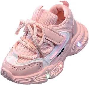 Baby Light Up Shoes Toddler Boys Girls Casual Luminous Flashing Sport Shoes Lightweight Breathable Running Shoes