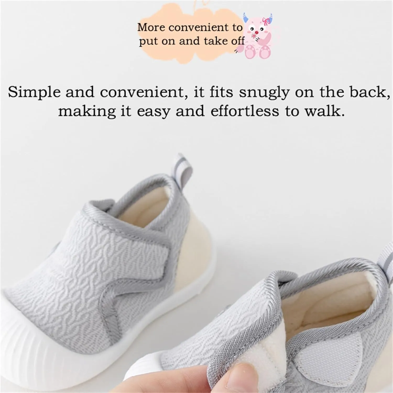 Baby Sneakers Girls Boys Lightweight Breathable Mesh First Walking Shoes 0‐18 Months Walking Shoes Slip On Barefoot