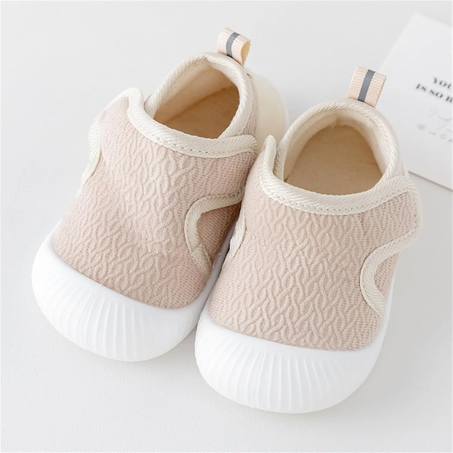 Baby Sneakers Girls Boys Lightweight Breathable Mesh First Walking Shoes 0‐18 Months Walking Shoes Slip On Barefoot