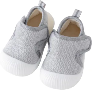 Baby Sneakers Girls Boys Lightweight Breathable Mesh First Walking Shoes 0‐18 Months Walking Shoes Slip On Barefoot