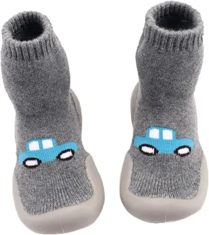 Baby Sock Shoes,Toddler Infant First Walkers Elastic Cartoon Soft Casual Socks Shoes Indoor Baby Shoes