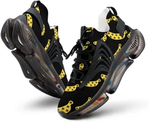 Banana Fleur De Li Men's Running Shoes Lightweight Walking Shoe Breathable Sneaker