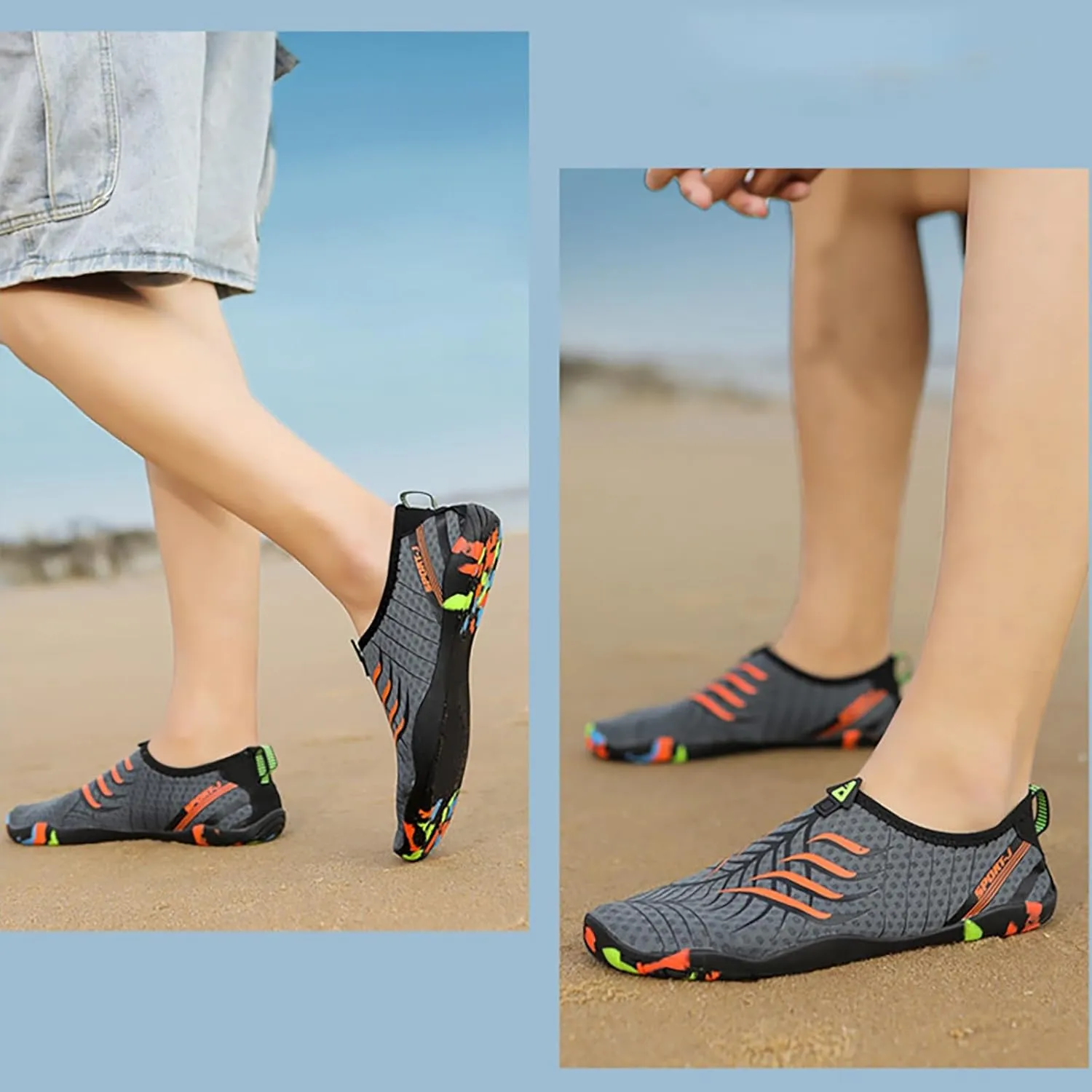 Barefoot Swim Shoes Men Women Quick Dry Aqua Water Shoes Beach Pool Surf Hiking Kayaking Diving Yoga Outdoor Sport Lightweight Design