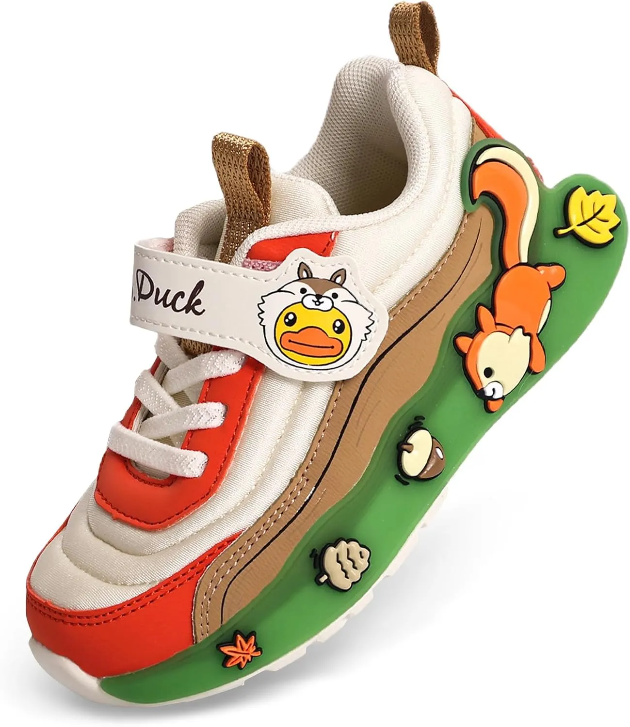 B.Duck Toddler Shoes for Girl and Boy Kids Shoes Toddler Sneakers Girls Shoes [Cute Cartoon Duck] Toddler Running Shoes Toddler Sneakers for Toddler/Little Kid Shoes Size 6-12