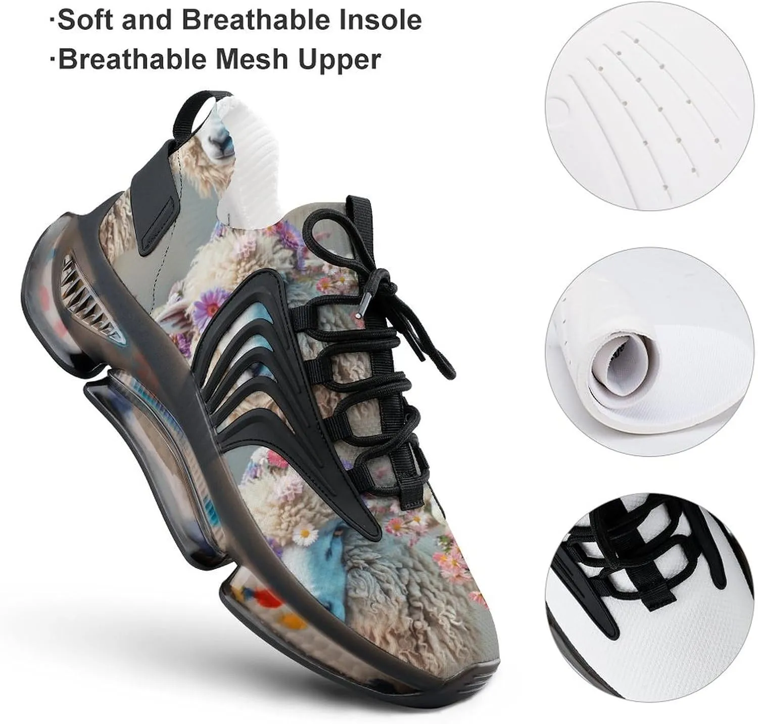 Beauty Sheep Men's Running Shoes Lightweight Walking Shoe Breathable Sneaker