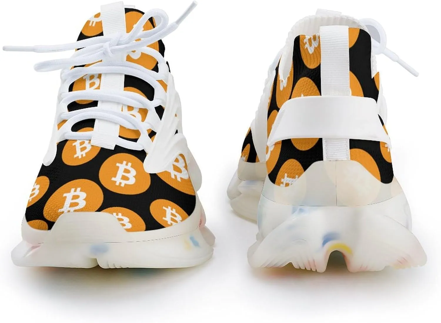 Bitcoin Men's Running Shoes Lightweight Walking Shoe Breathable Sneaker