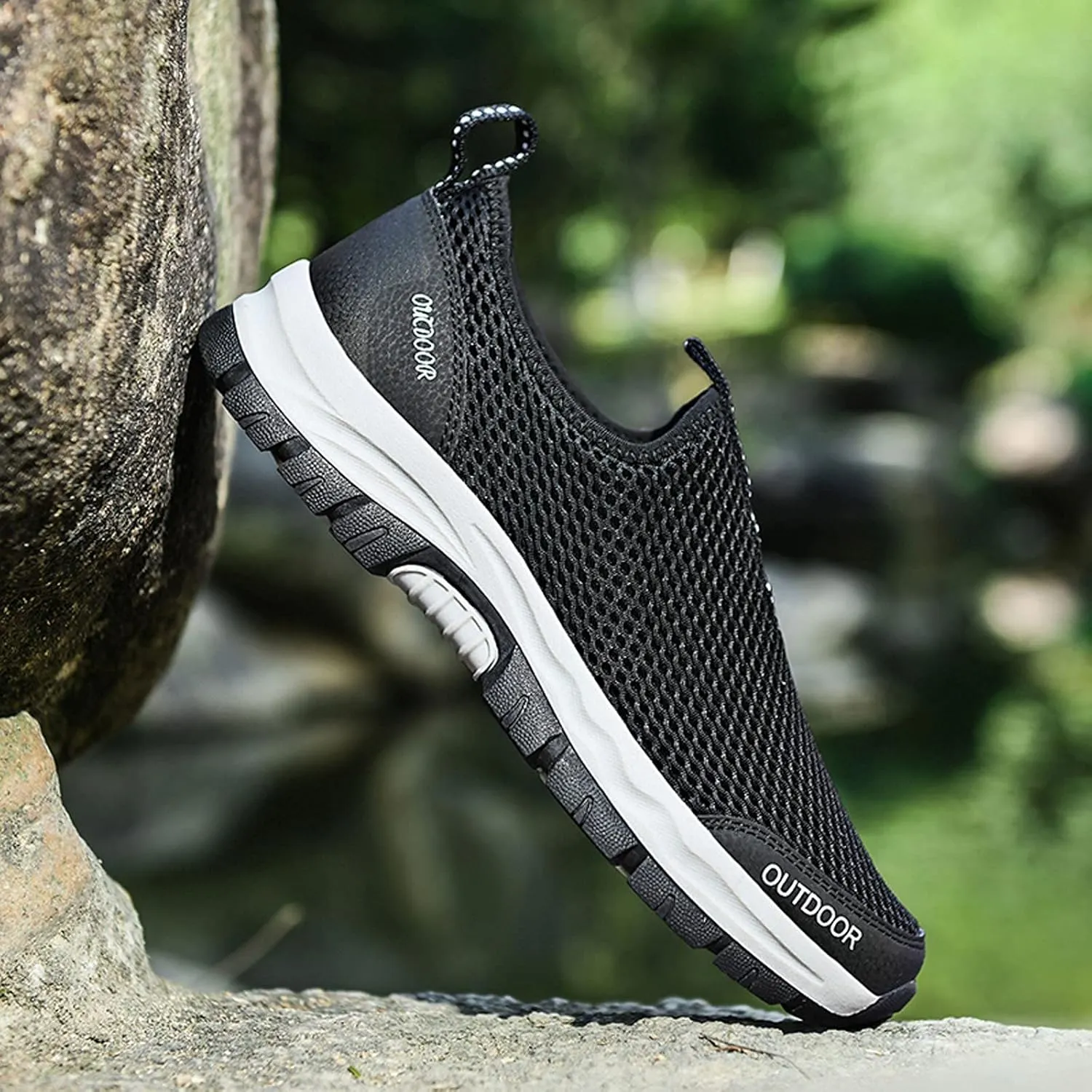 Bottom Casual Sport Shoes Fashion Slip-On Mountaineering Mesh Men Soft Sneaker Men Shoes