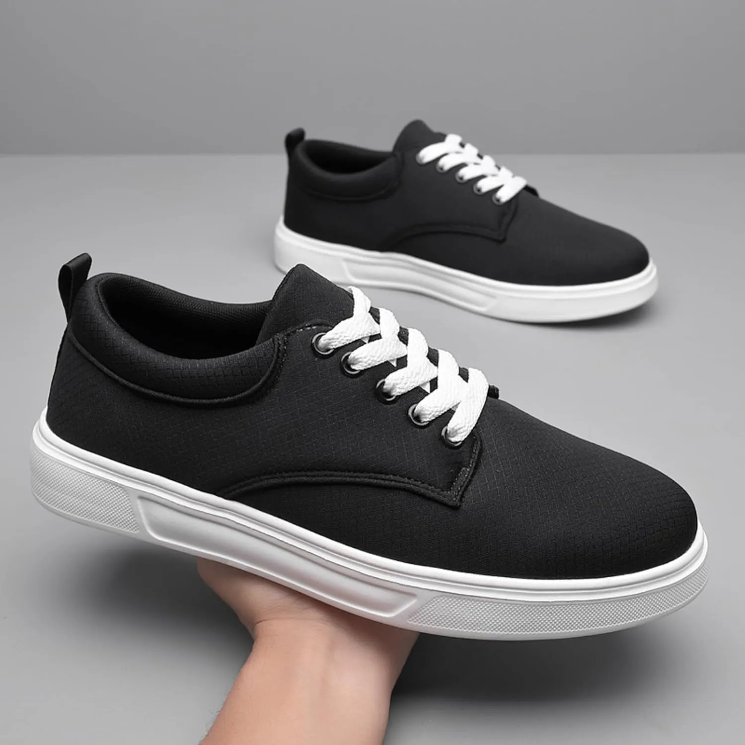 Breathable Diabetic Shoes for Men Lightweight Breathable Slip on Running Shoe Hook and Loop Orthopedic Sneakers