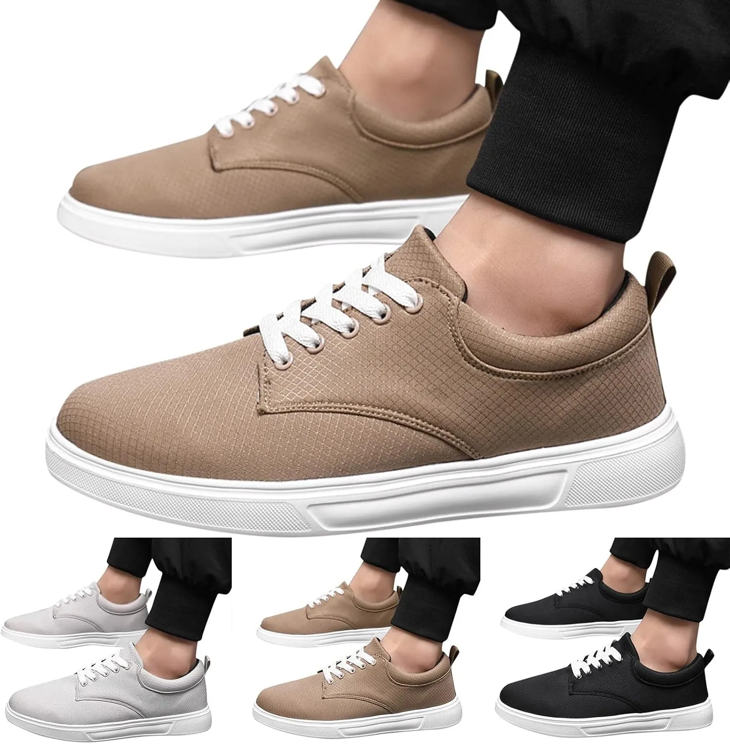 Breathable Diabetic Shoes for Men Lightweight Breathable Slip on Running Shoe Hook and Loop Orthopedic Sneakers