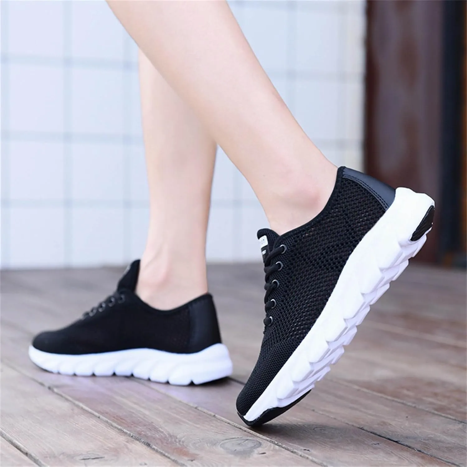 Breathable Fashion Sneakers for Women Non Slip Lightweight Casual Breathable Tennis Shoes Casual Vintage Shoe