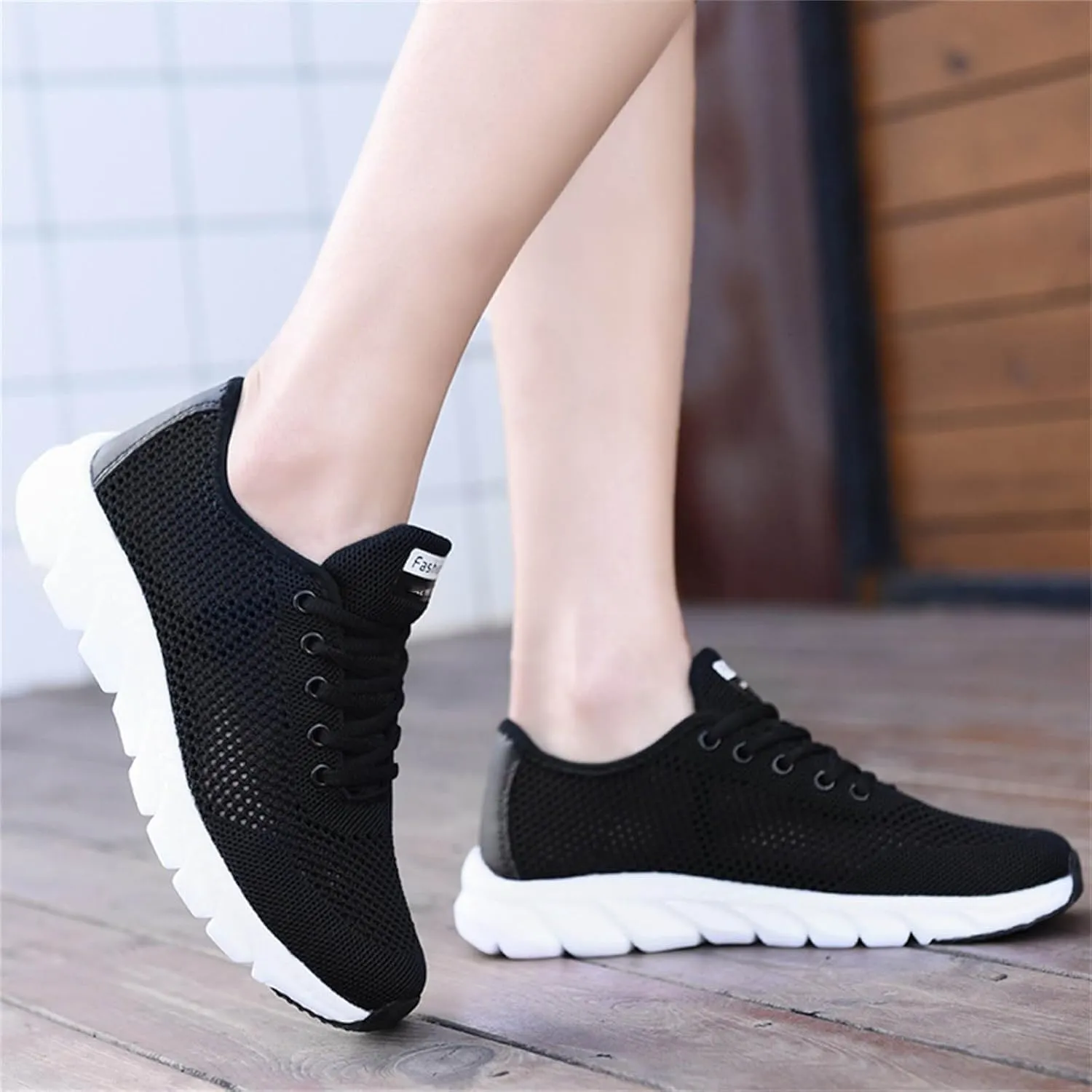 Breathable Fashion Sneakers for Women Non Slip Lightweight Casual Breathable Tennis Shoes Casual Vintage Shoe