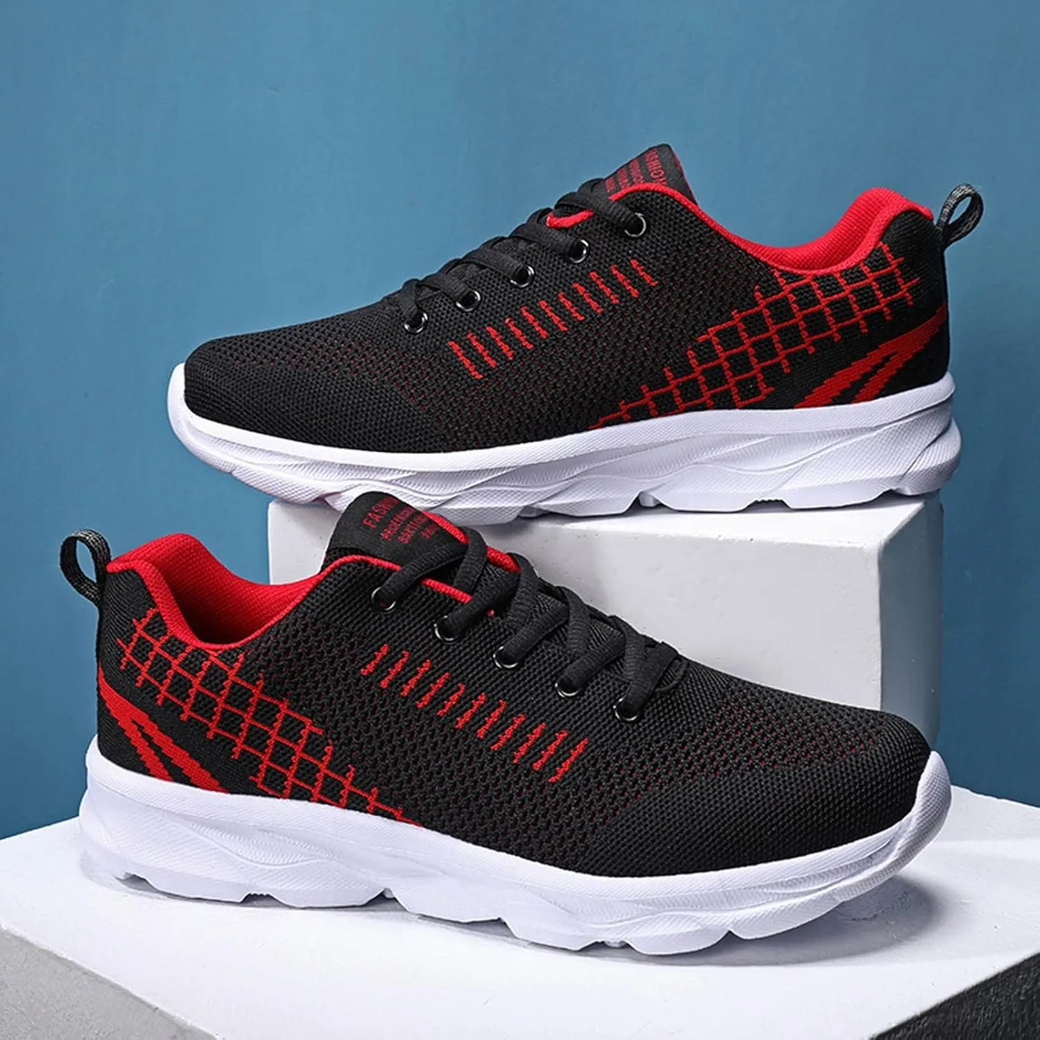 Breathable Sports Lace-up Shoes Men's Fashion Running Lightweight Comfortable Men's Shoes Slip on Sneaker