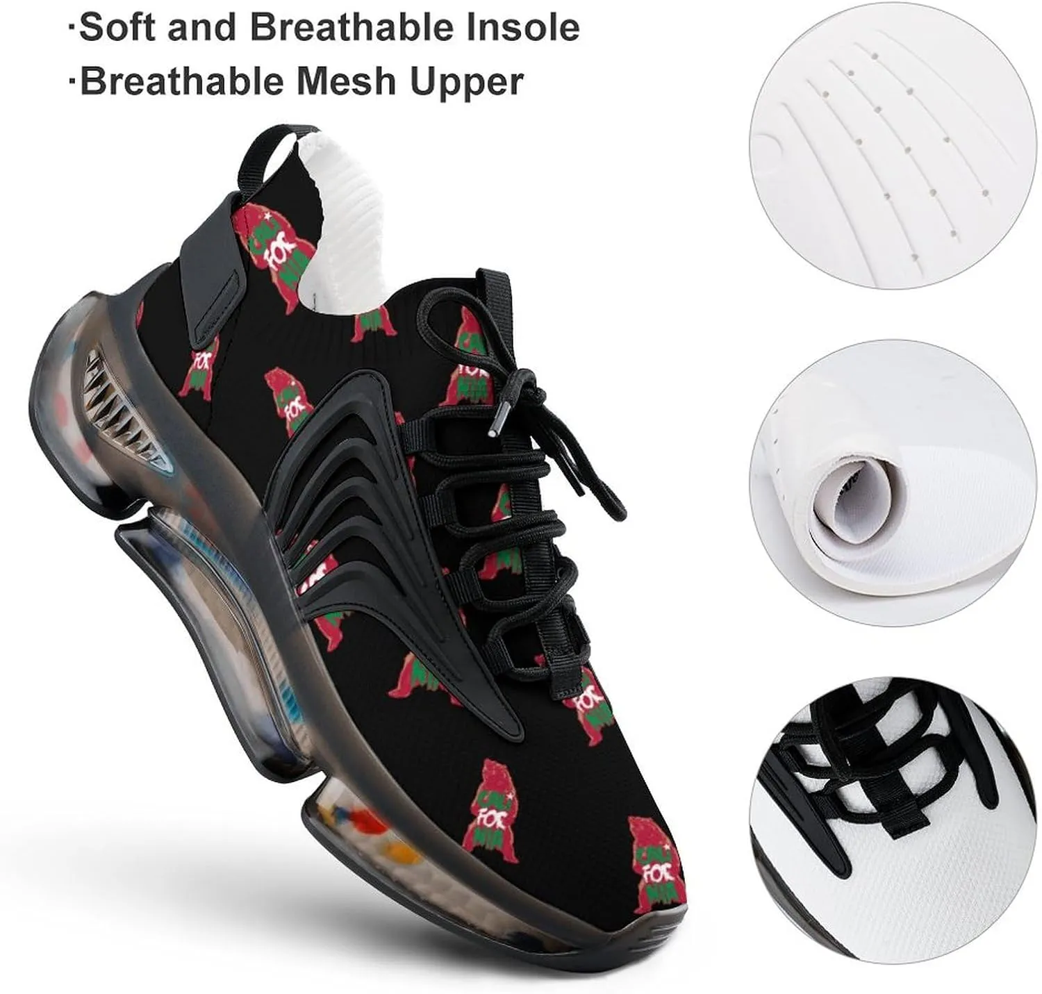 California Bear Men's Running Shoes Lightweight Walking Shoe Breathable Sneaker