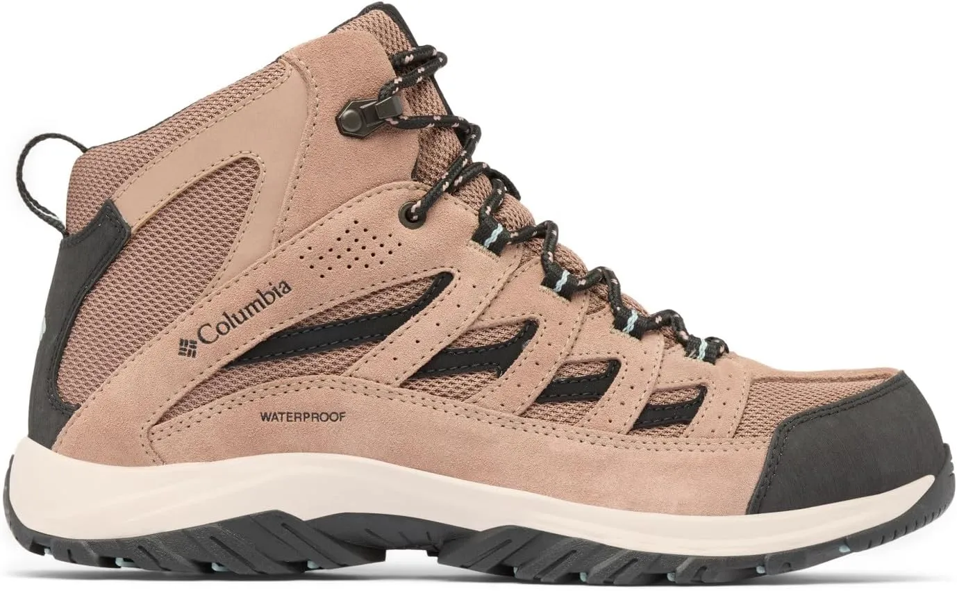 Columbia Men's Crestwood Waterproof Mid Rise Trekking and Hiking Boots, allspice crushed blue, 9.5 Men