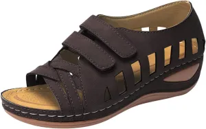 Comfort Sandals for Women Wide Width Strap Open Toe Gladiator Flats Sandals Casual Daily Walking Summer Shoes