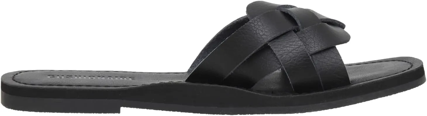 CUSHIONAIRE Women's Winnie woven slide Sandal  Comfort Foam