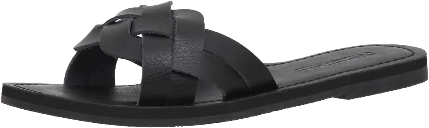 CUSHIONAIRE Women's Winnie woven slide Sandal  Comfort Foam