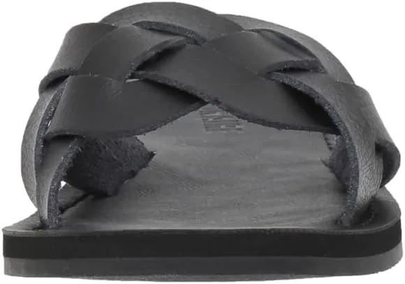CUSHIONAIRE Women's Winnie woven slide Sandal  Comfort Foam