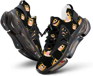Cute Owl Men's Running Shoes Lightweight Walking Shoe Breathable Sneaker