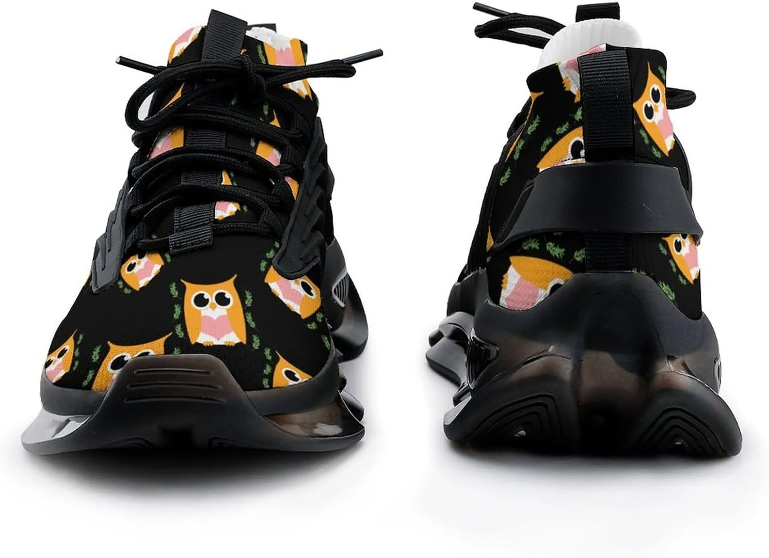 Cute Owl Men's Running Shoes Lightweight Walking Shoe Breathable Sneaker