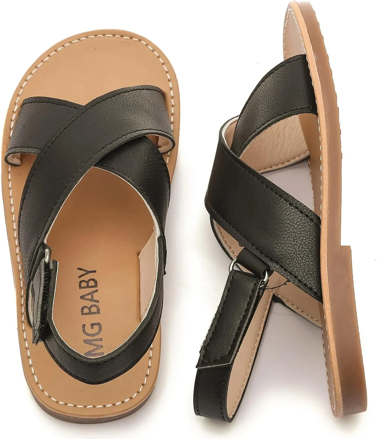 DADAWEN Girl's Summer Water Sandals Strappy Comfort Soft Flat Sandal (Toddler/Little Kid)