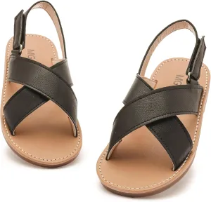 DADAWEN Girl's Summer Water Sandals Strappy Comfort Soft Flat Sandal (Toddler/Little Kid)