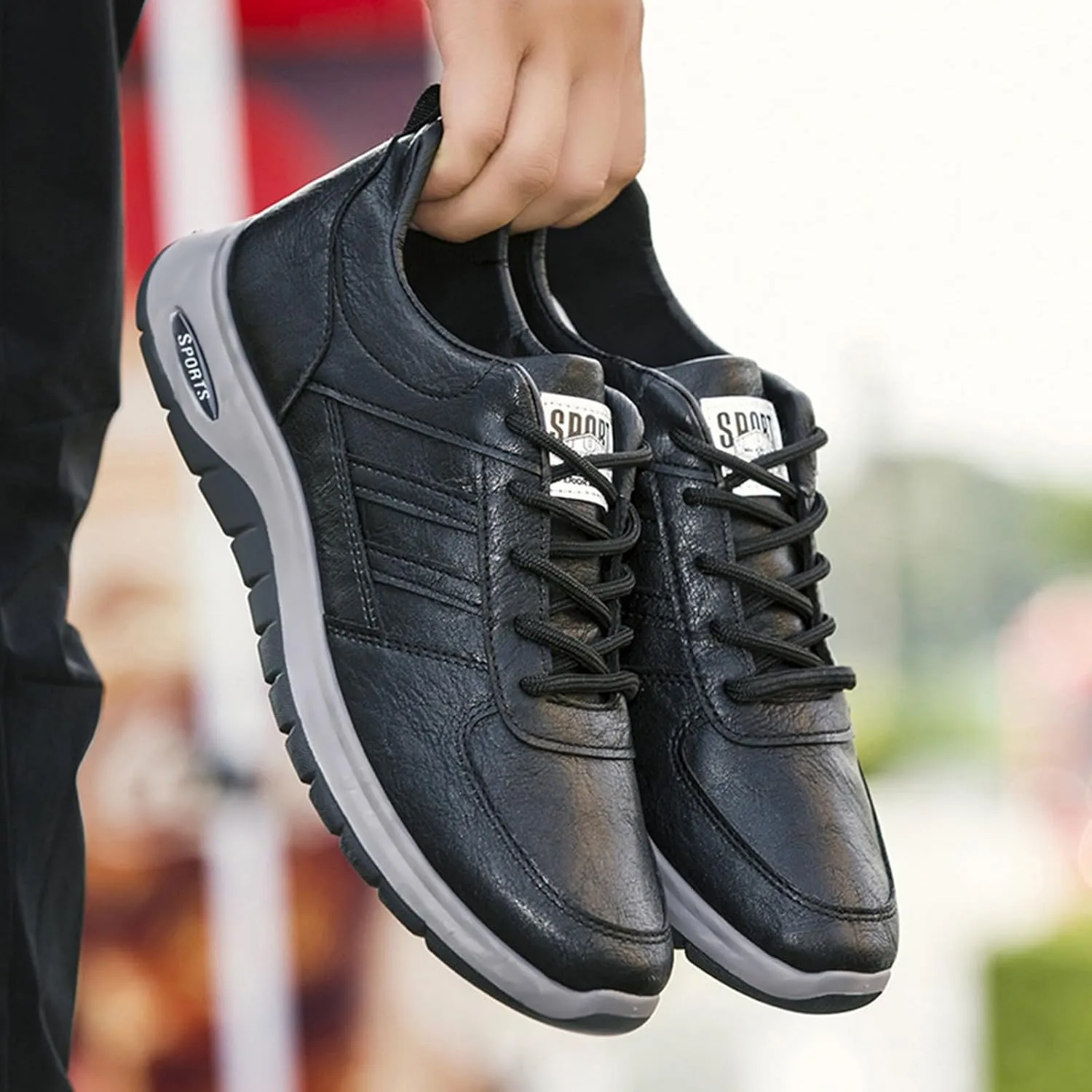 Dress Sneakers Men Slip On Oxford Shoes for Men Women's Loafer Flat Loafers for Women Casual Black Loafers Women Womens Walking Sneakers with Arch Support