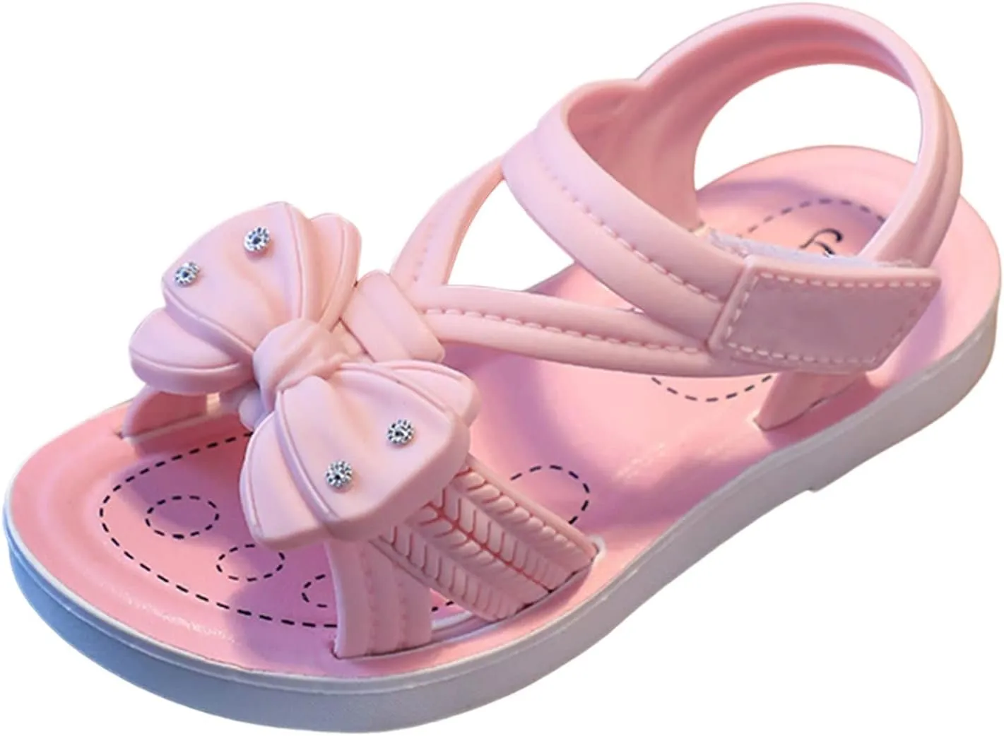 EnJoCho Baby Summer Shoes Children Soft Flat Shoes Fashion Comfortable Flower Sandals Lightweight Baby Princess Sandals