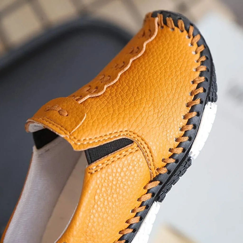 EnJoCho Little Boys Shoes Soft Children Girls Sneakers Leather Fashion Boys Shoes Kids Flats Big Casual Baby Shoes