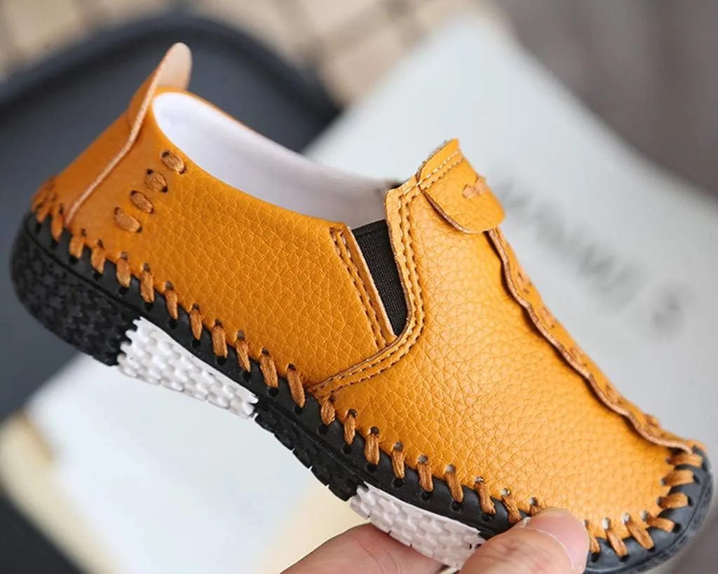 EnJoCho Little Boys Shoes Soft Children Girls Sneakers Leather Fashion Boys Shoes Kids Flats Big Casual Baby Shoes