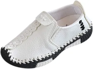 EnJoCho Little Boys Shoes Soft Children Girls Sneakers Leather Fashion Boys Shoes Kids Flats Big Casual Baby Shoes