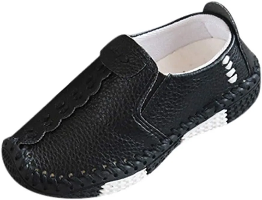 EnJoCho Little Boys Shoes Soft Children Girls Sneakers Leather Fashion Boys Shoes Kids Flats Big Casual Baby Shoes