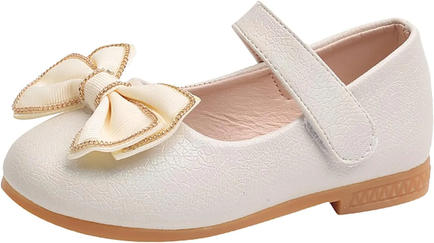 EnJoCho Toddler Comfortable Shoes Fashion Summer Children Girls Casual Shoes Flat Bottom Lightweight Solid Color Bow