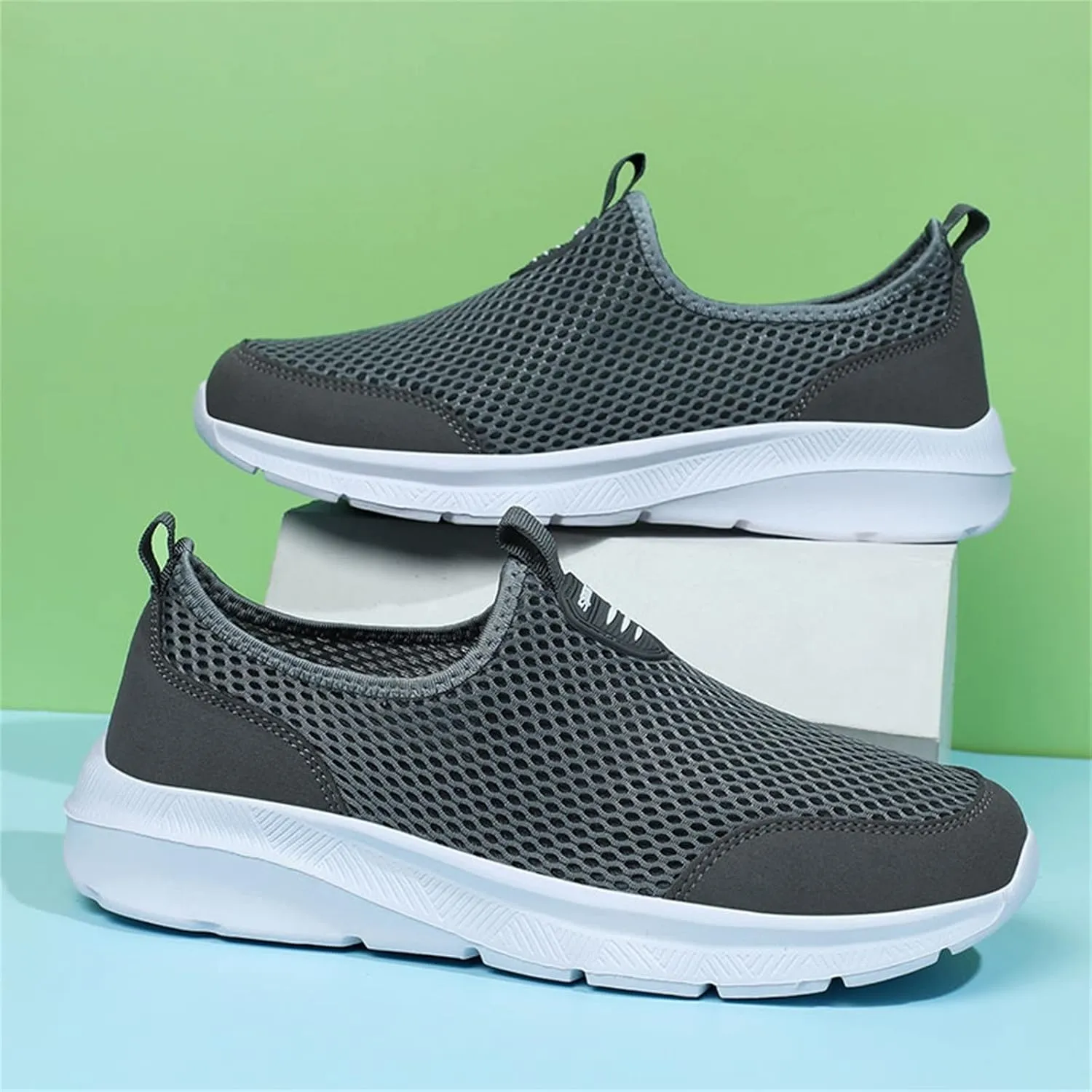 Fashion Summer Men Breathable Mesh Shallow Lace Up Casual Shoes Sneaker Storage for Men