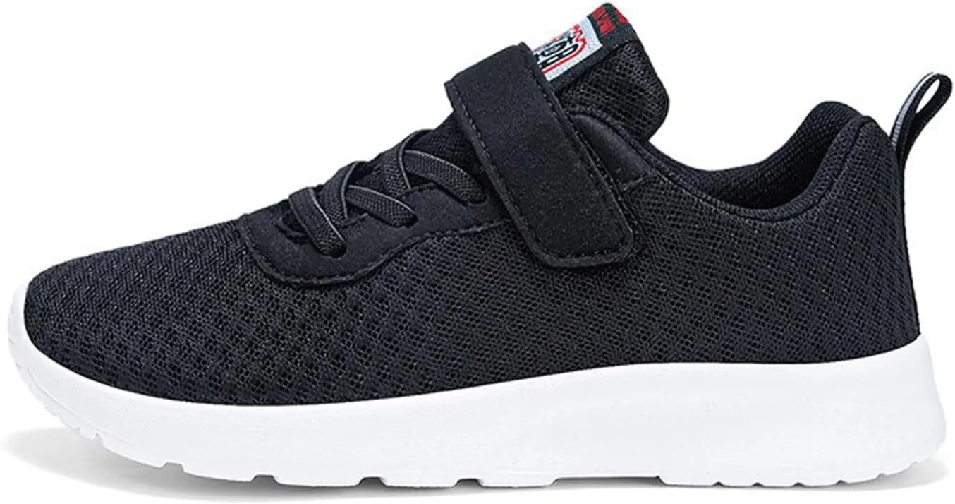 Fashionable Children's Sports Shoes Mesh Breathable Comfortable Lightweight Flat Bottom Soft Lace Boys' Athletic Shoes