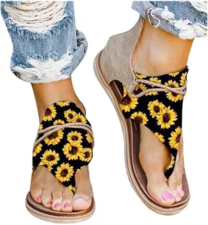 Gibobby Gladiator Sandals for Women Thong Sandals Flip Flop Dressy Summer Flat Travel Bohemian Roman Beach Open Toe Shoes