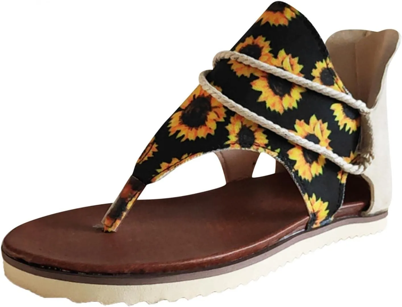 Gibobby Gladiator Sandals for Women Thong Sandals Flip Flop Dressy Summer Flat Travel Bohemian Roman Beach Open Toe Shoes