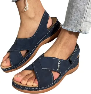 Gibobby Womens Sandals Dressy Summer Crystal Open Toe Flip Flops Shoes Flat Strappy Sandals Comfort Ladies Sandals