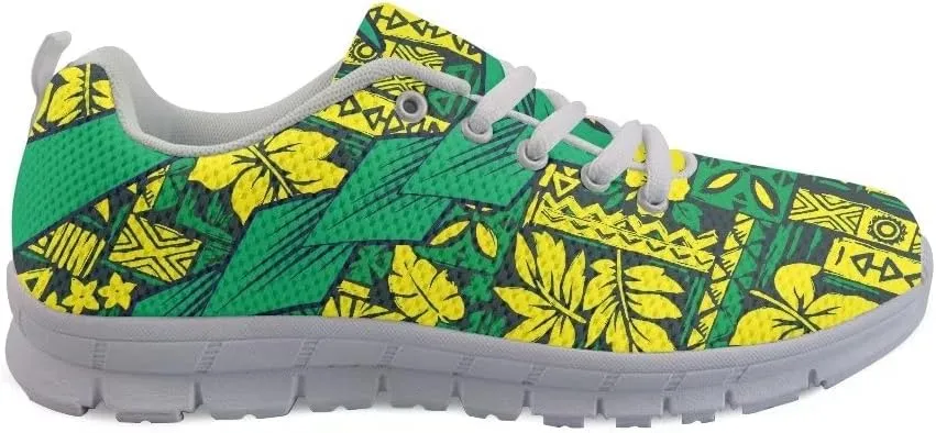 GIFTPUZZ Men Running Shoes Lace Up Athletic Mesh Breathable Casual Sneakers